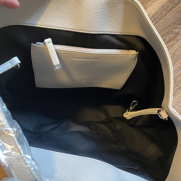 French Connection Dante Tote Bag Purse with Strap in Perla Grey - Picture 5 of 10